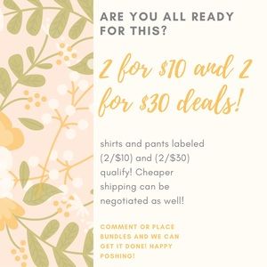 (2/$10) & (2/$30) DEAL!